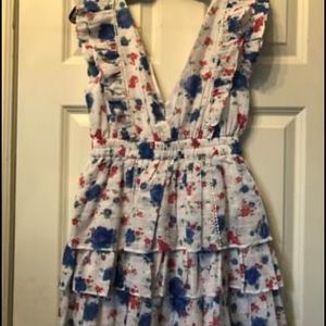 Love shack fancy dress Bennett dress blue note xs